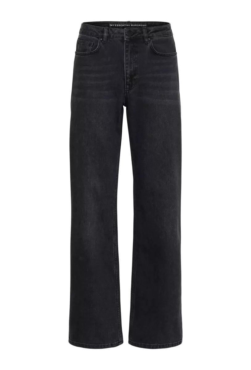 MY ESSENTIAL WARDROBE The Louis High Wide - Black Washed