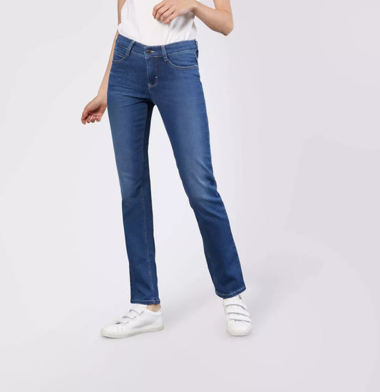 MAC JEANS Dream Straight - Mid Blue Authentic Wash