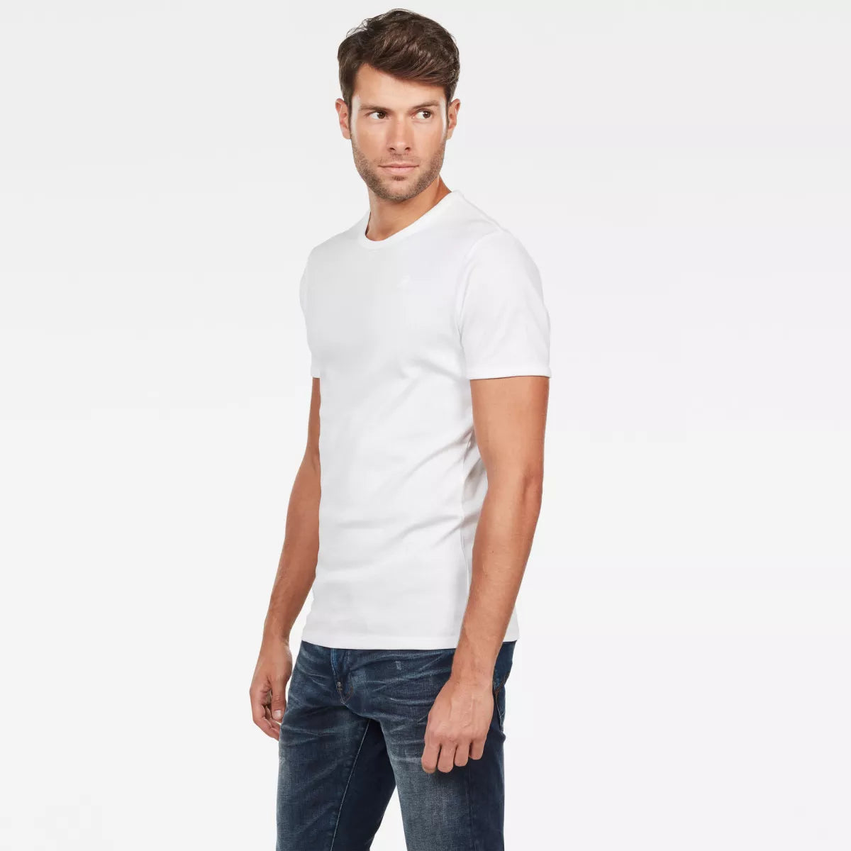 G-STAR Base O-Neck 2-pack - White