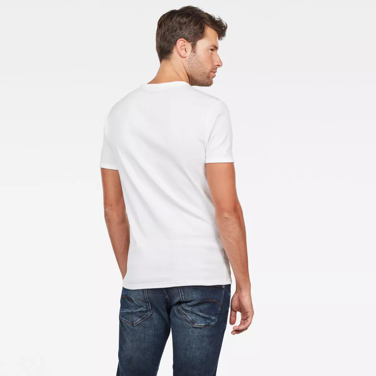 G-STAR Base O-Neck 2-pack - White
