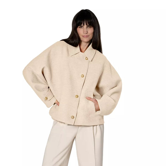 GIACOMO Cape Jacket - Ivory