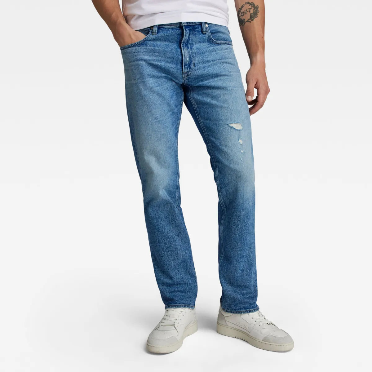 G-STAR Mosa Straight - Sun Faded Blue Donau