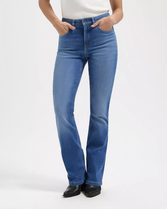 KUYICHI Zoé High Rise Bootcut - Standard Blue