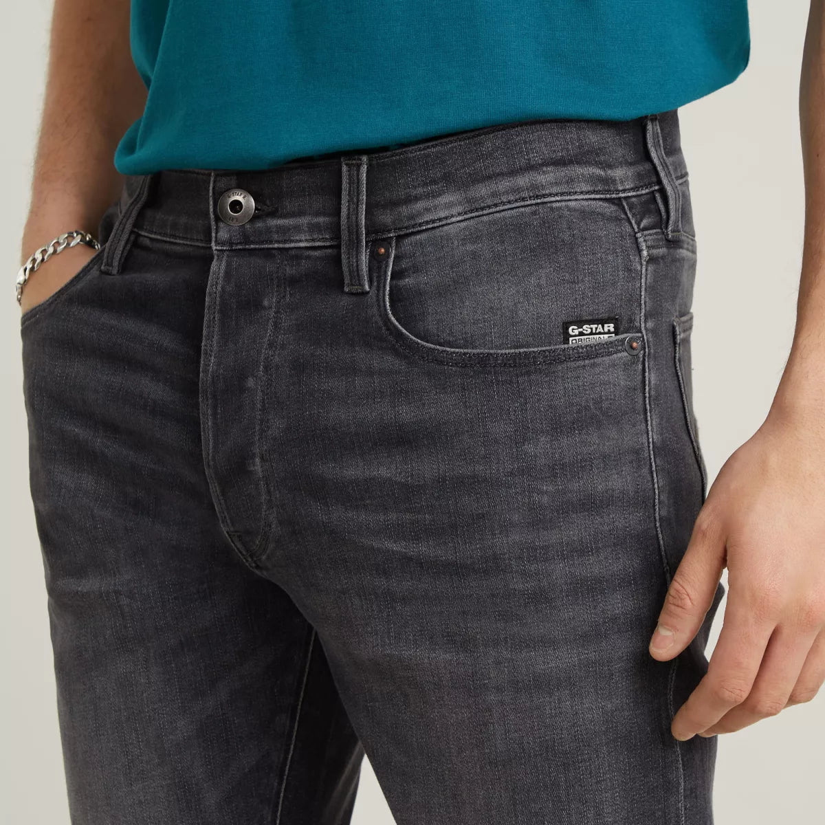 G-STAR 3301 Slim - Faded Black Magnet