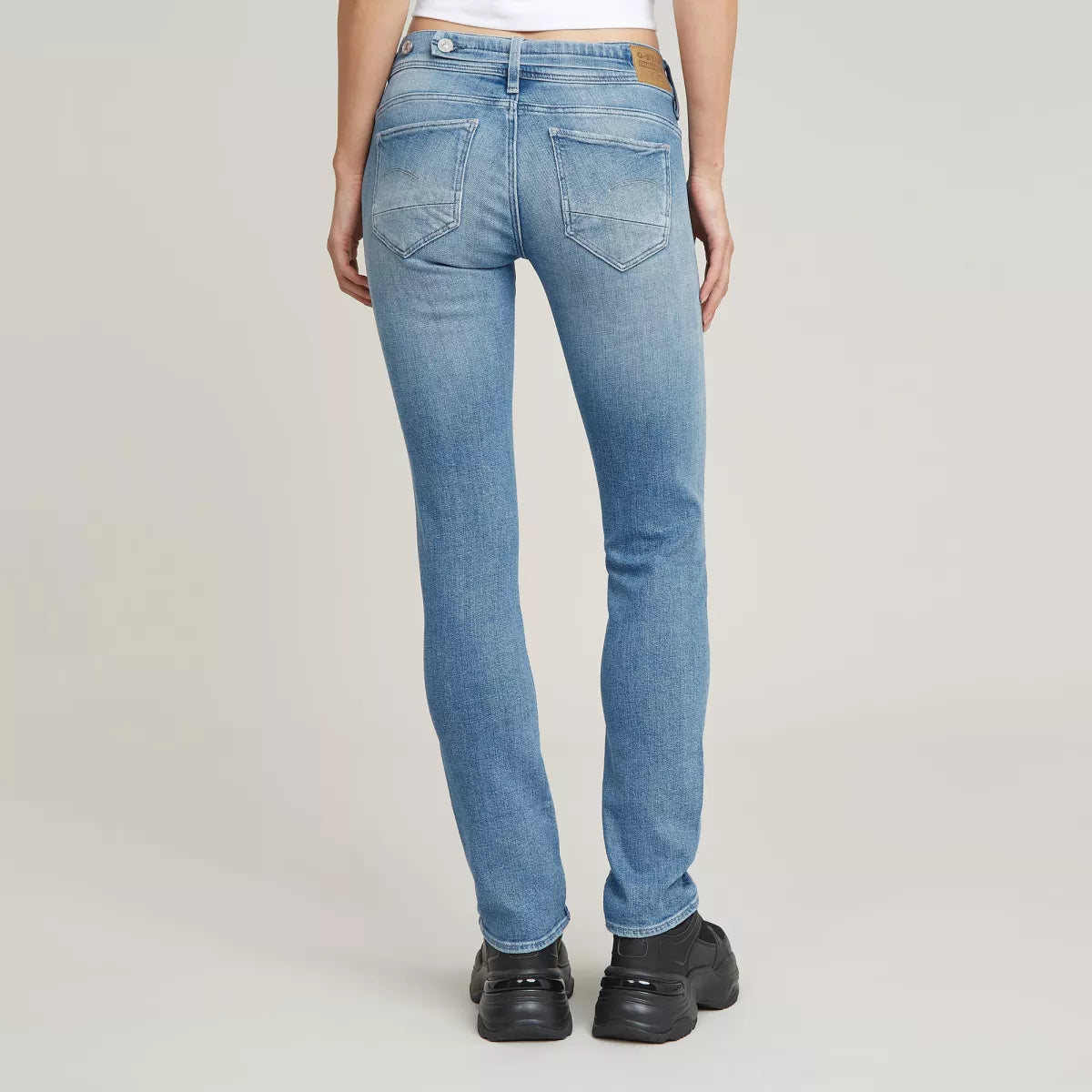 G-STAR Midge Slim Straight - Faded Aloy Blue