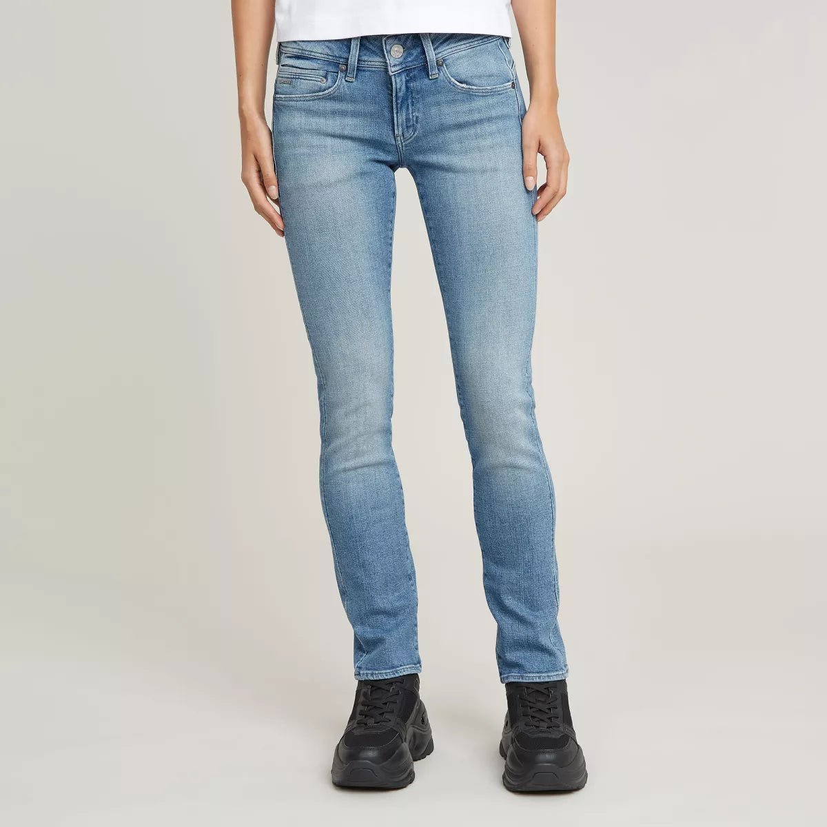 G-STAR Midge Slim Straight - Faded Aloy Blue