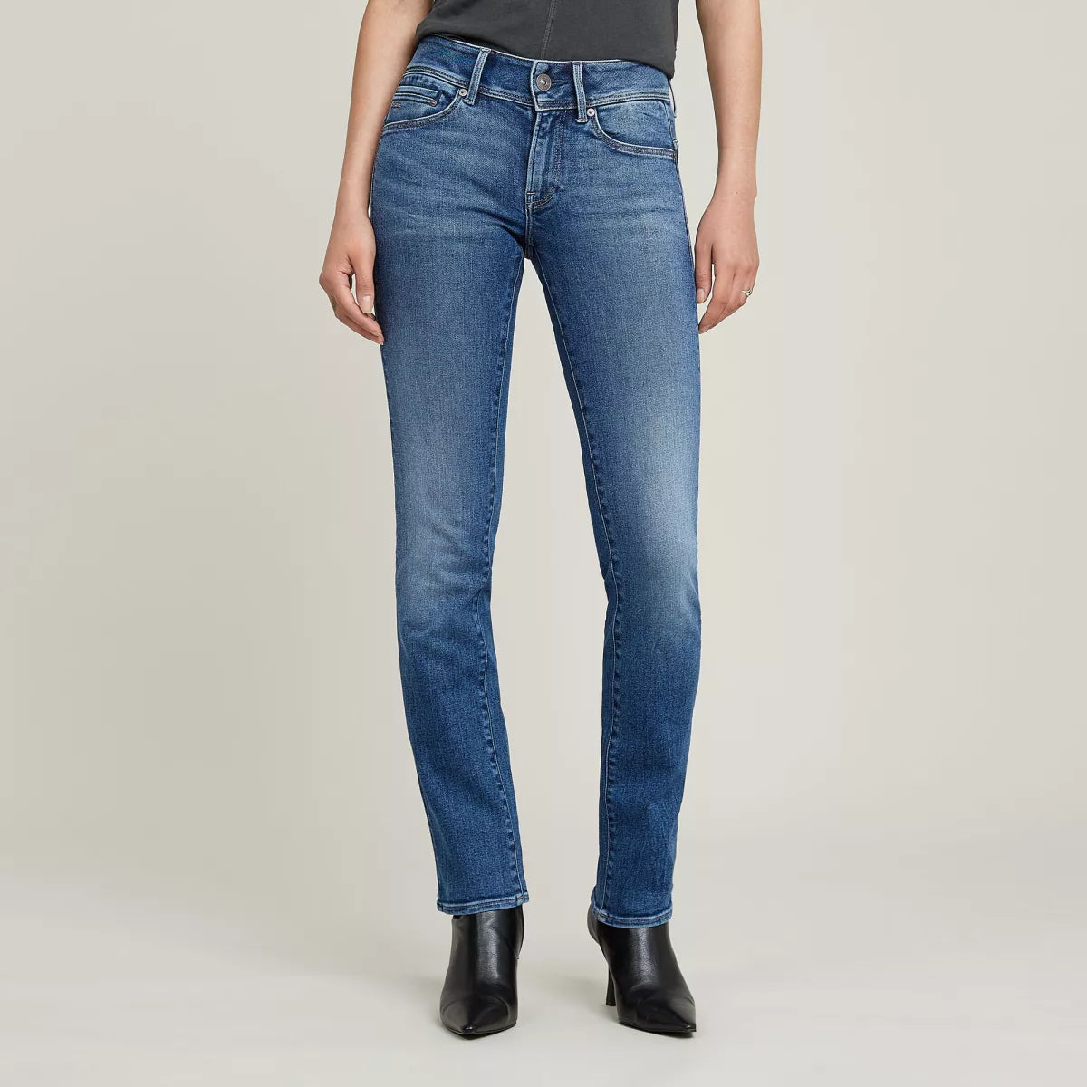 G-STAR Midge Slim Straight - Faded Blue Stream