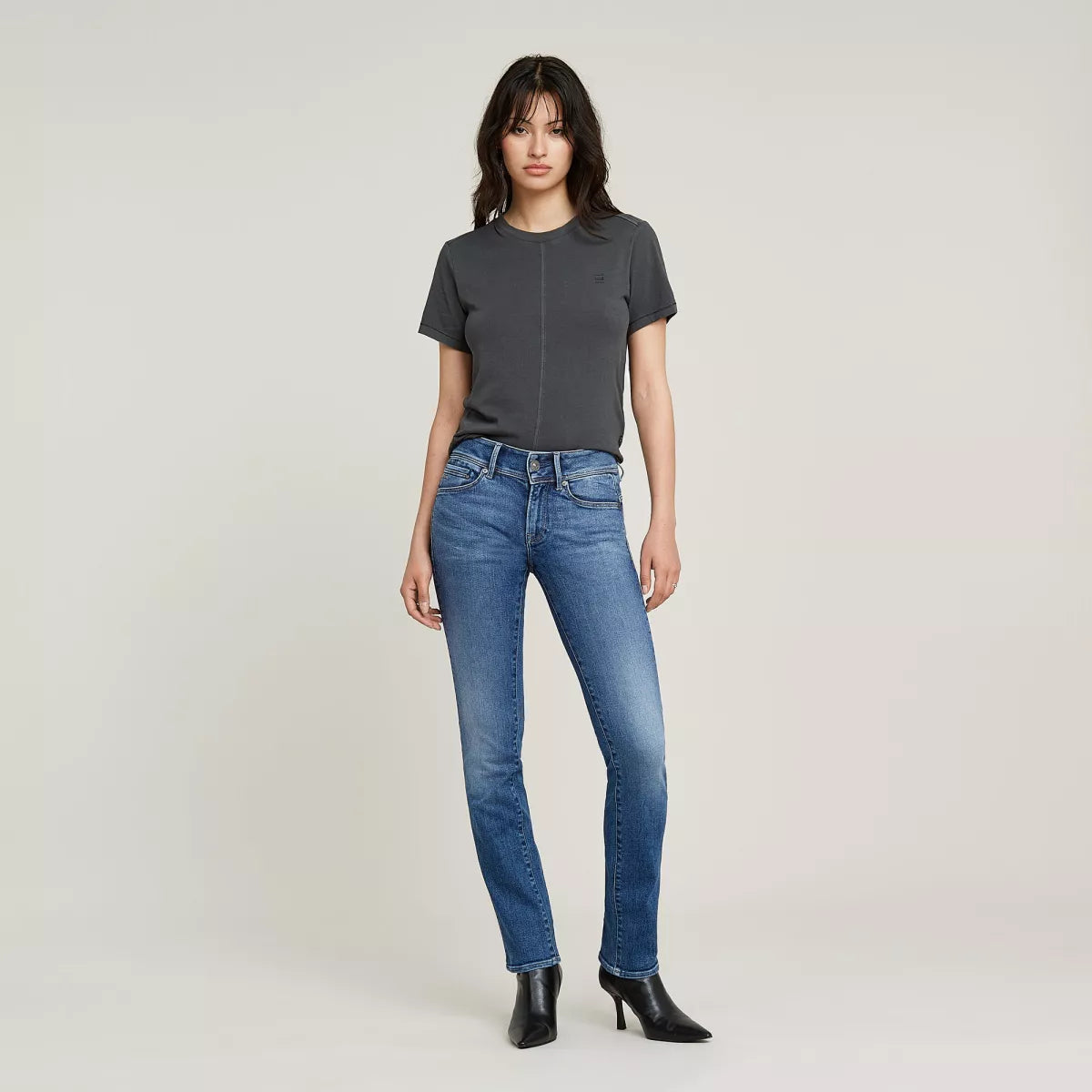 G-STAR Midge Slim Straight - Faded Blue Stream