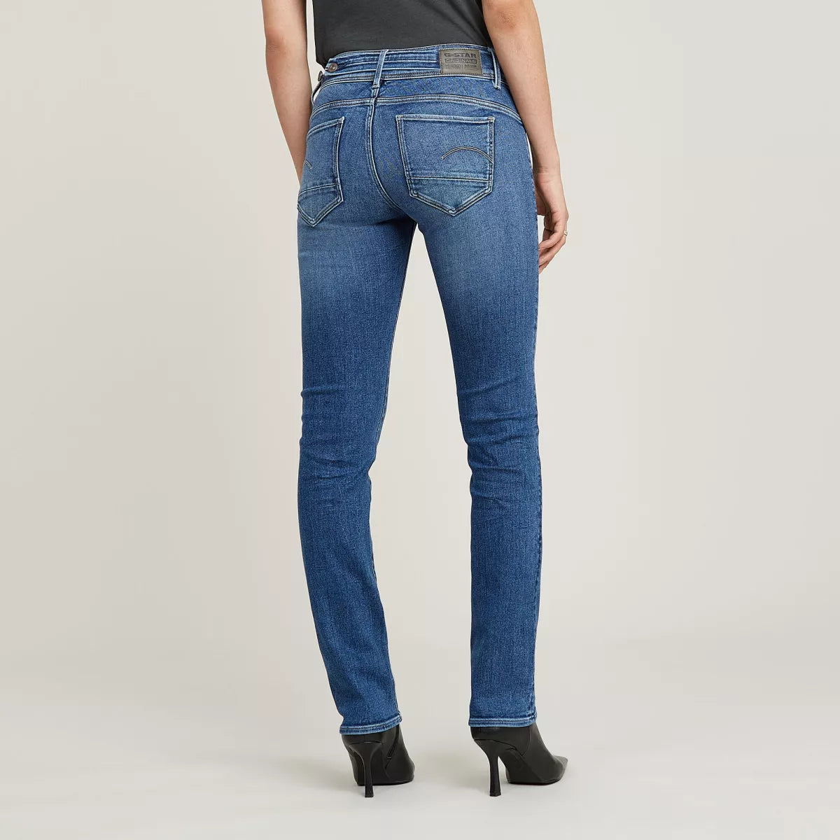 G-STAR Midge Slim Straight - Faded Blue Stream
