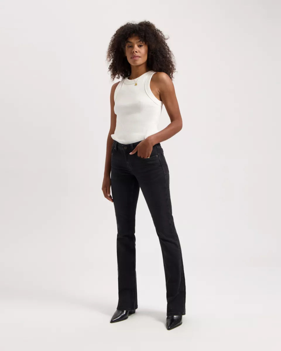 KUYICHI Amy Bootcut - Worn In Black