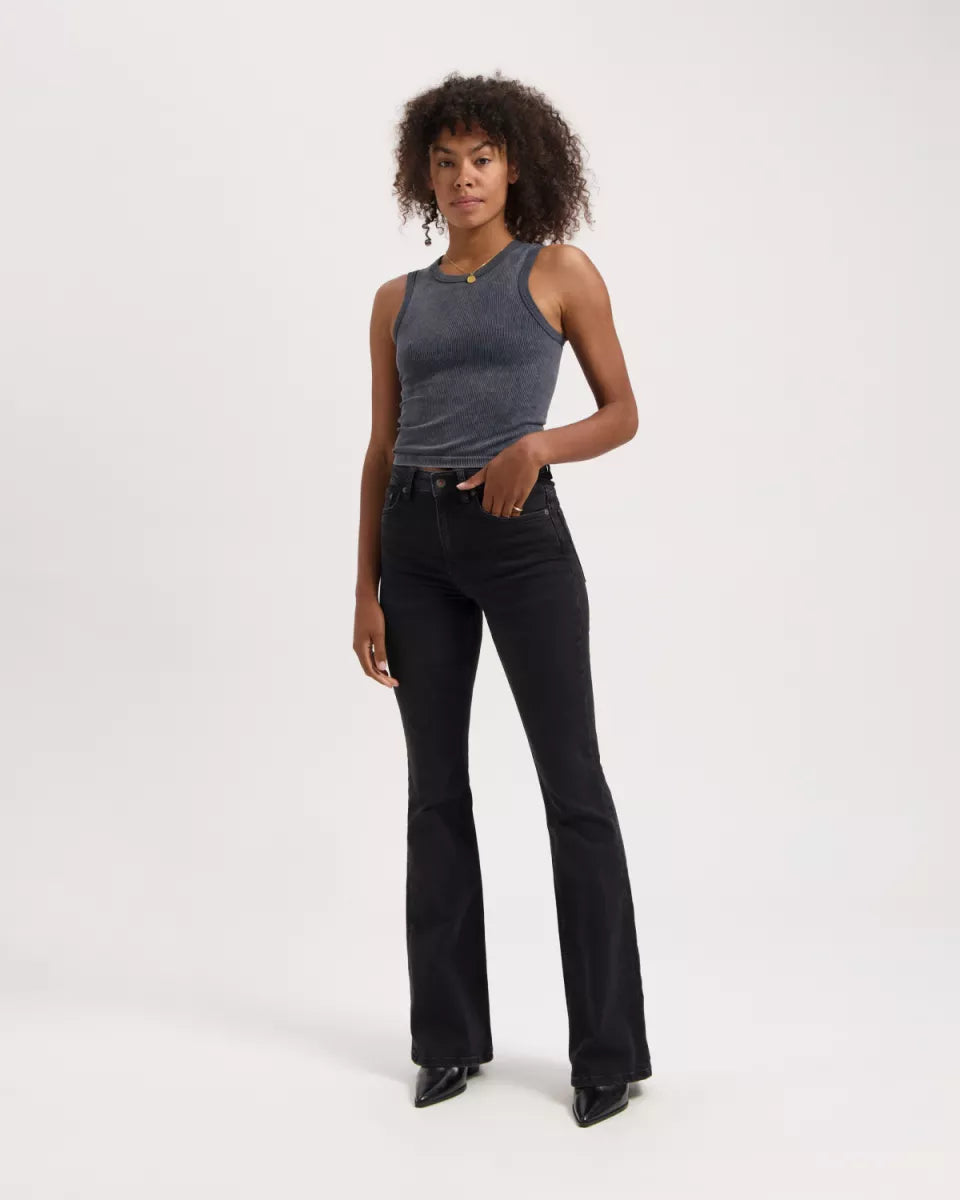 KUYICHI Lisette Flare - Worn In Black
