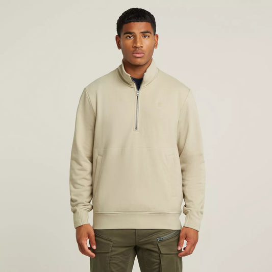 G-STAR Nifous Half Zip Sweat - Brick