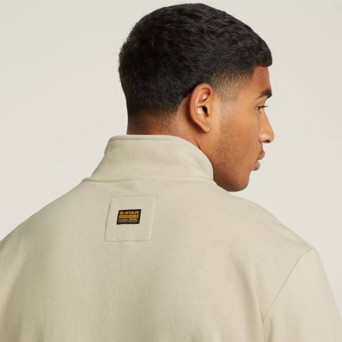 G-STAR Nifous Half Zip Sweat - Brick