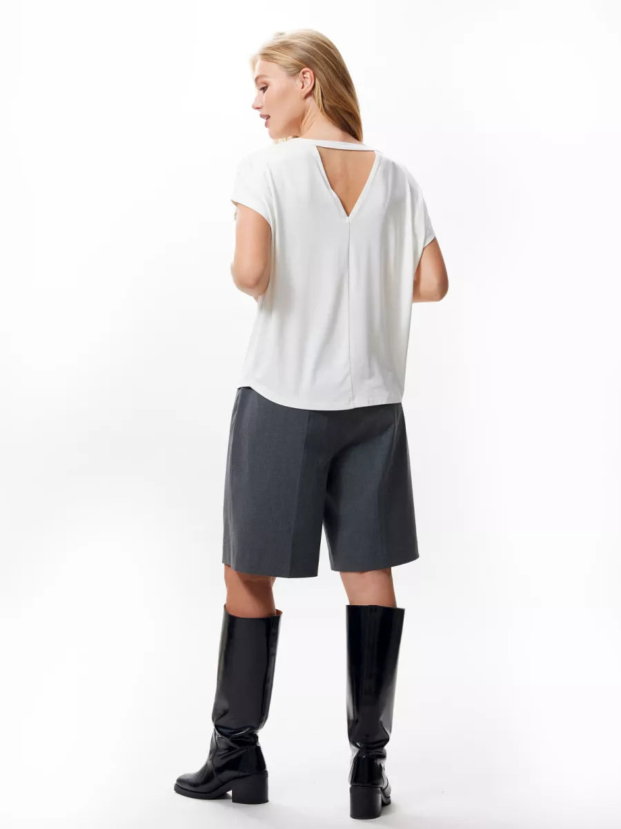 CATWALK JUNKIE Tshirt with open back detail