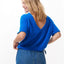 CATWALK JUNKIE Soft short sleeve knit with Vneck