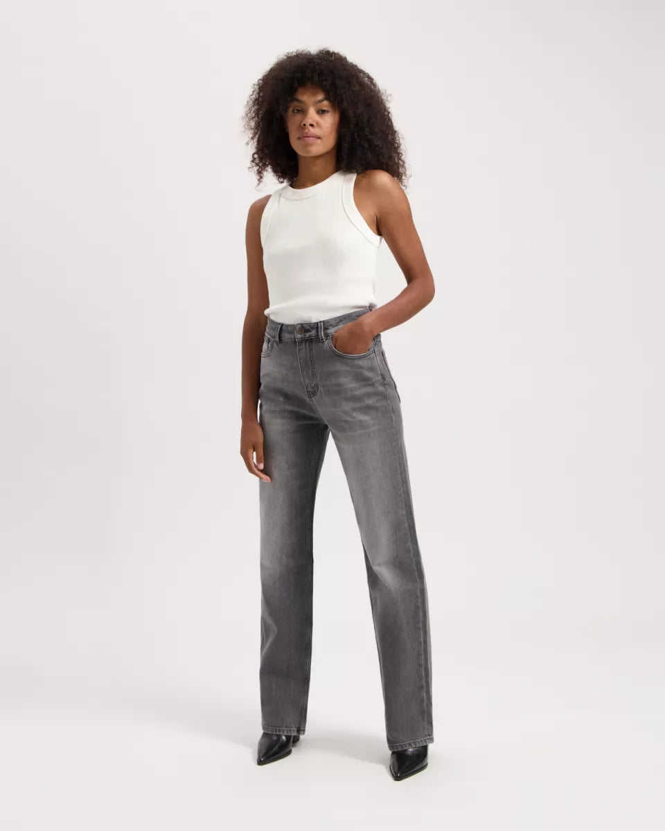 KUYICHI Izabella Straight Faded Grey