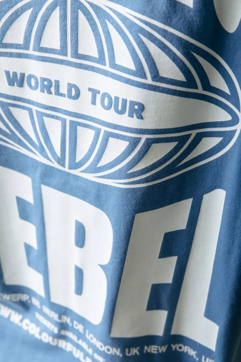 COLORFUL REBEL Logo Globe Loosefit Tee