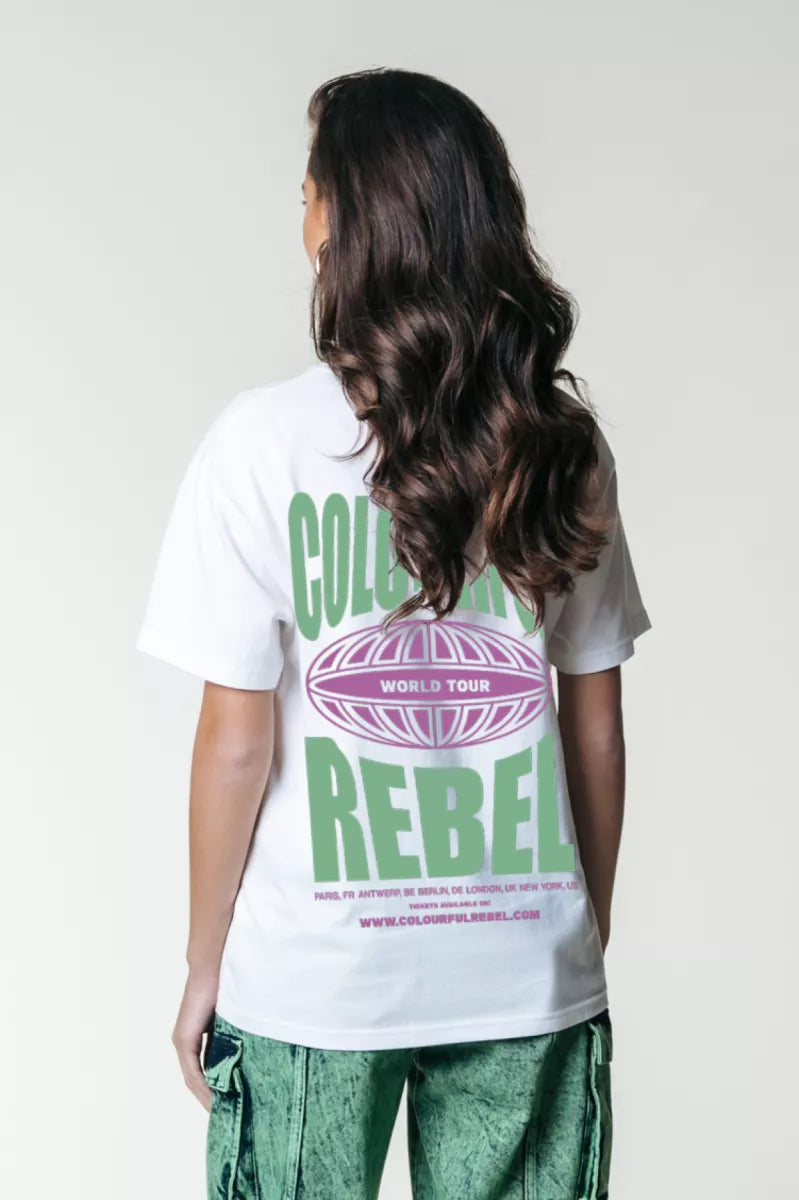 COLORFUL REBEL Logo Globe Loosefit Tee