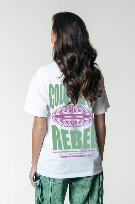COLORFUL REBEL Logo Globe Loosefit Tee