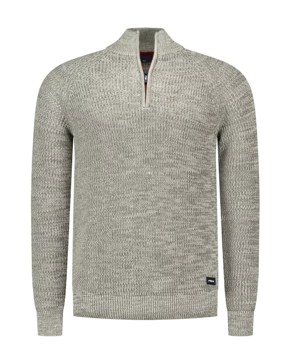NEW ZEALAND AUCKLAND Pullover Half Zip - Grey