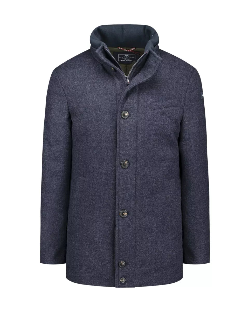 NEW ZEALAND AUCKLAND Wollen Jas - Blauw