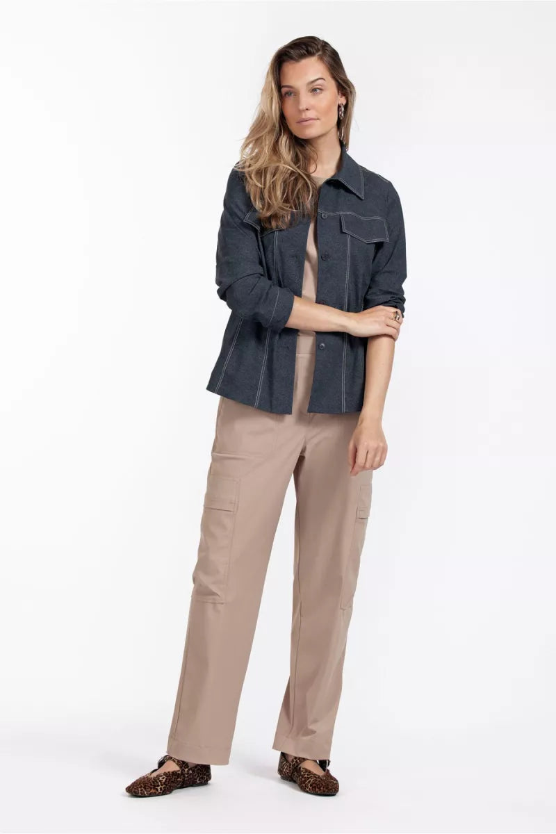 STUDIO ANNELOES Josje denim blouse