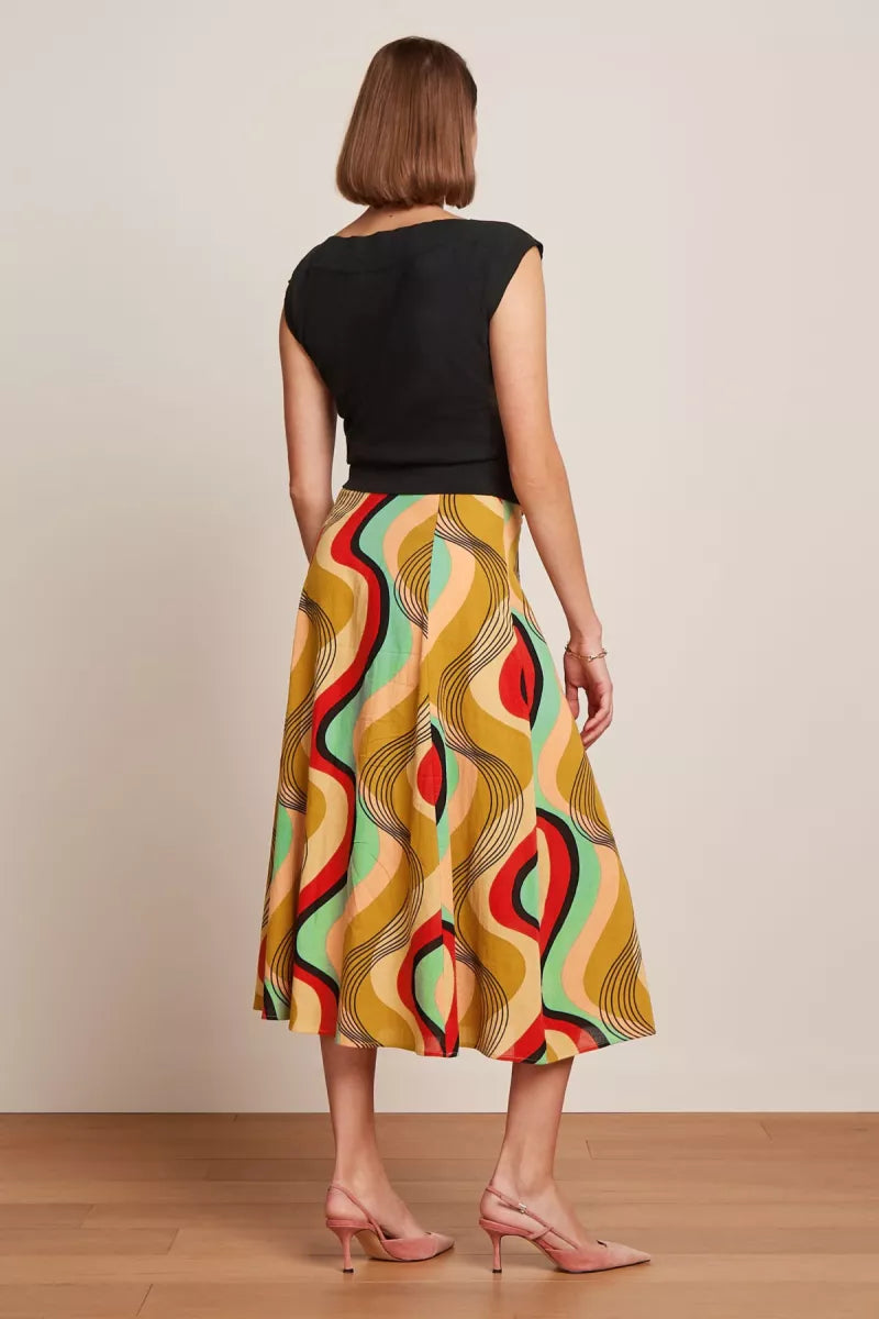KING LOUIE Judy midi skirt