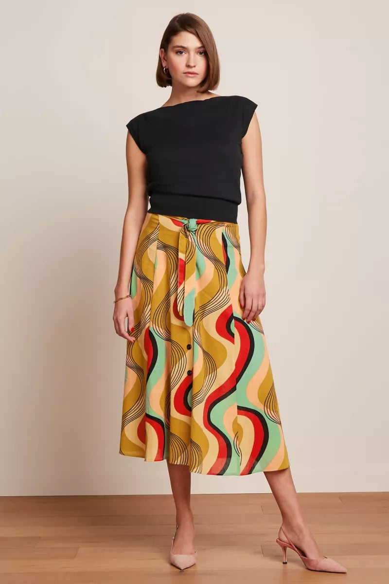 KING LOUIE Judy midi skirt