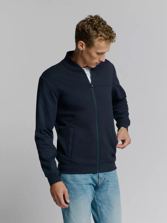 NO EXCESS Sweater Jacquard - Deep Blue