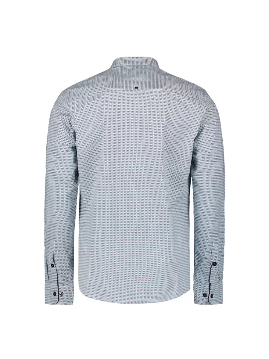 NO EXCESS Printed Shirt - Seablue