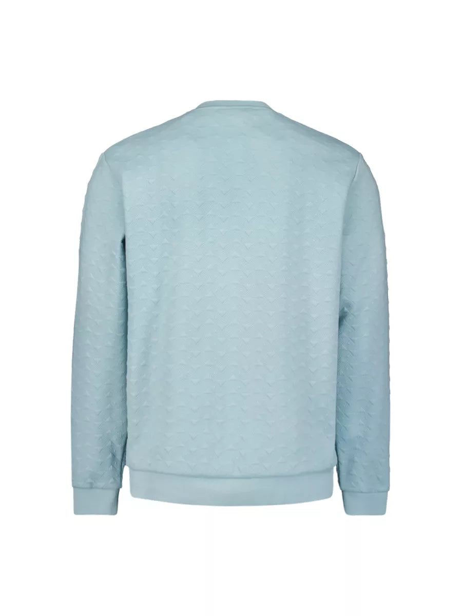 NO EXCESS Sweater Crewneck Jacquard - Ice