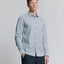 NO EXCESS Printed Shirt - Seablue
