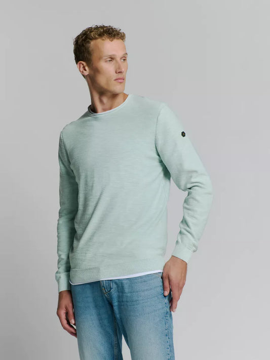 NO EXCESS Crewneck Pullover - Ice