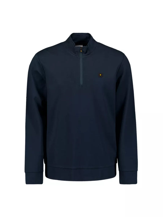 NO EXCESS Sweater Half Zipper - Blauw