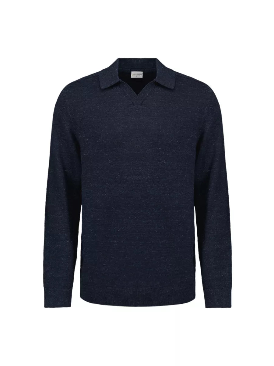 NO EXCESS Pullover Polo - Deep Blue