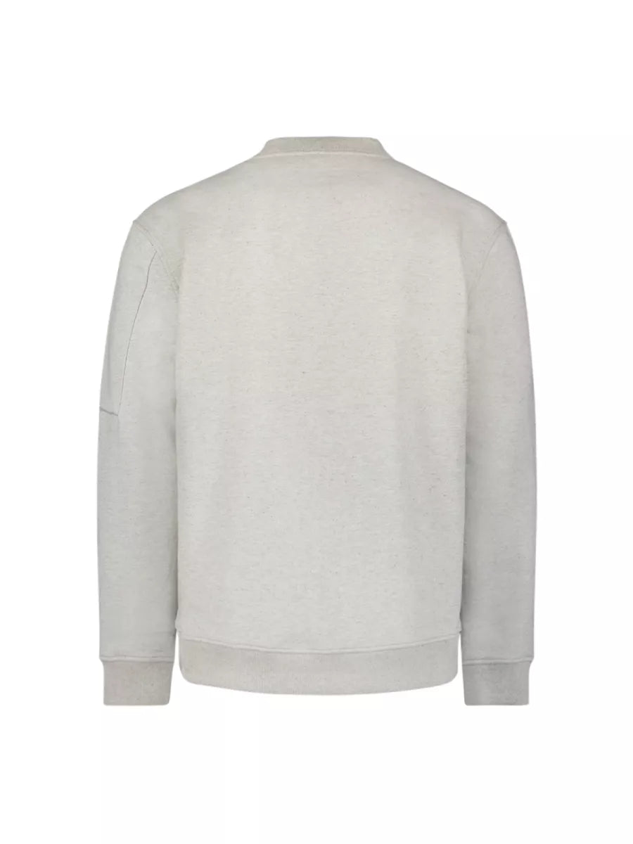 NO EXCESS Sweat Crew Print - Ecru