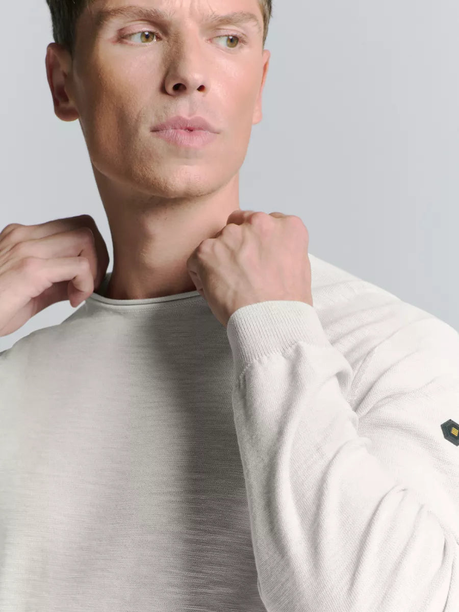 NO EXCESS Pullover Crewneck Garment Dyed + Stone Washed