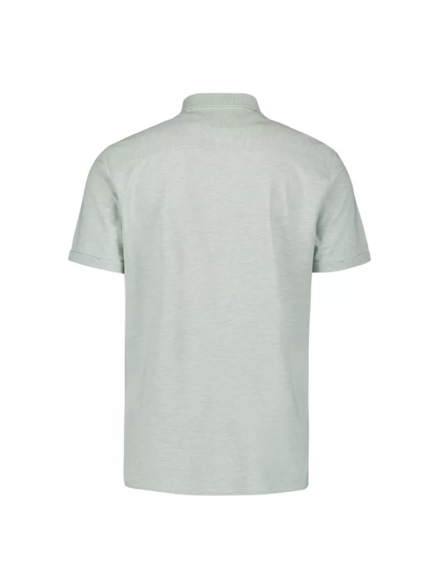 NO EXCESS Shirt Short Sleeve Jersey Melange Stretch