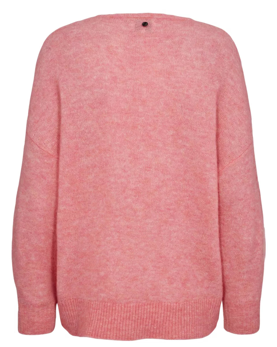 NUMPH Riette V-Neck Pullover - Pink Lemonade
