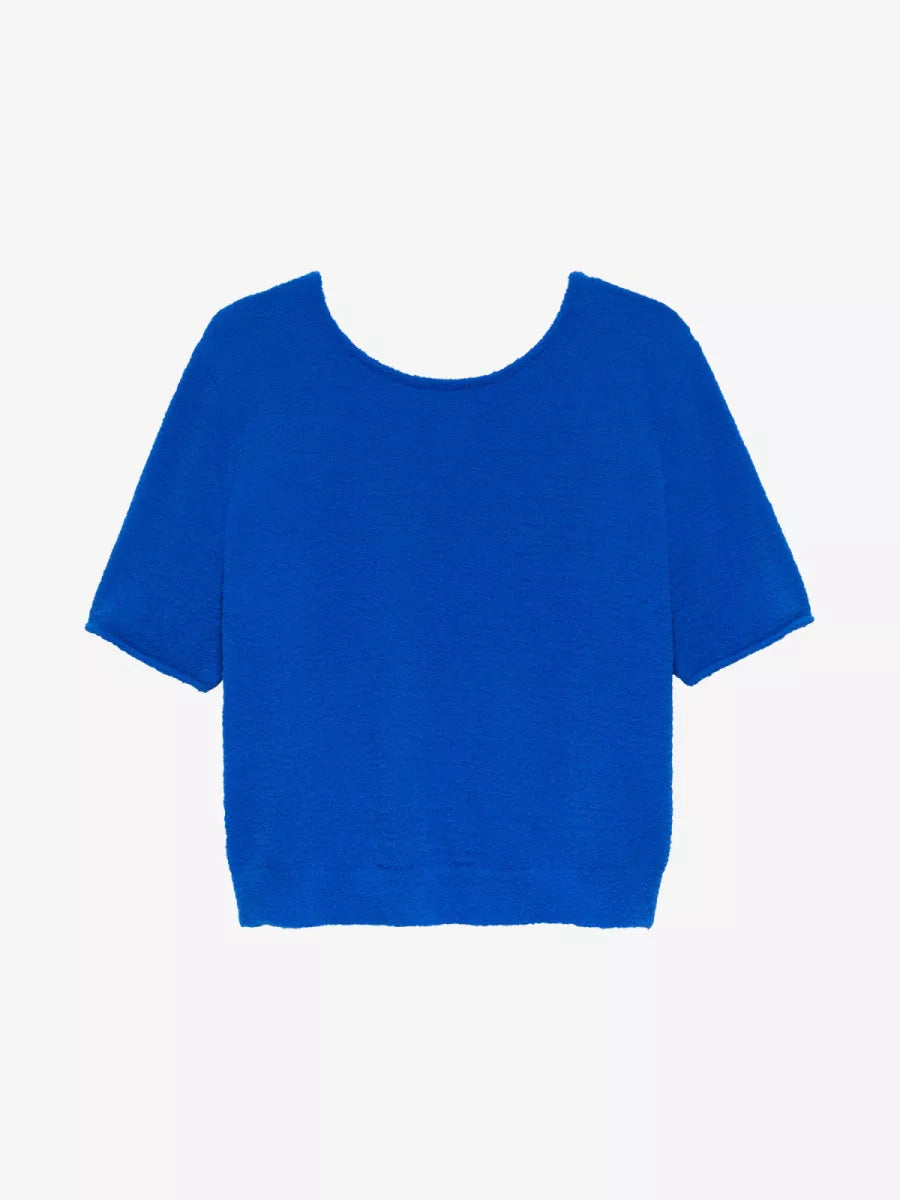 CATWALK JUNKIE Soft short sleeve knit with Vneck