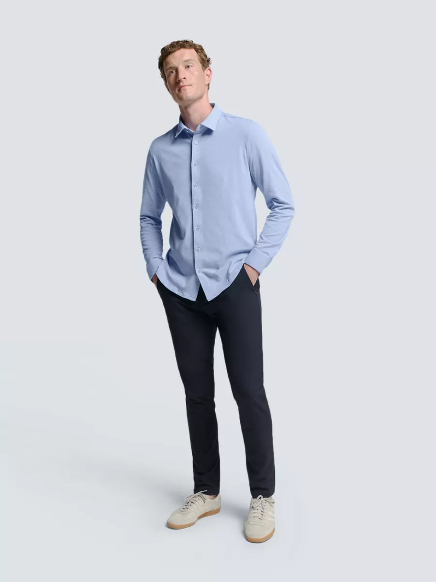 NO EXCESS Shirt Jersey - Office Blue