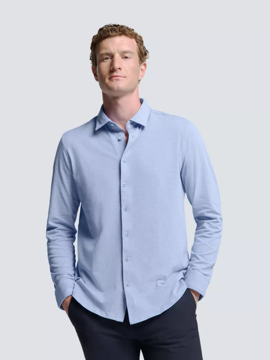 NO EXCESS Shirt Jersey - Office Blue