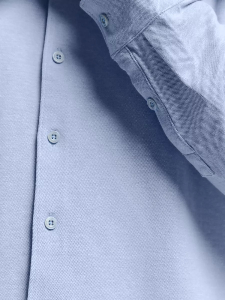 NO EXCESS Shirt Jersey - Office Blue