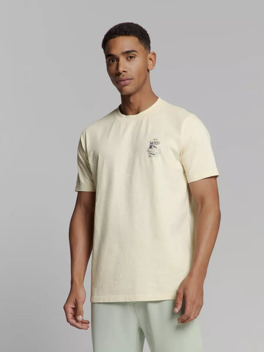 NO EXCESS Placed Prints T-Shirt - Off White