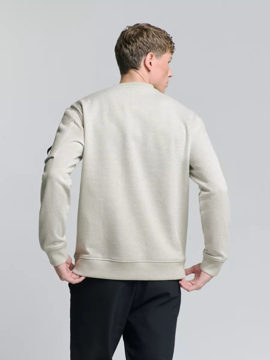 NO EXCESS Sweat Crew Print - Ecru