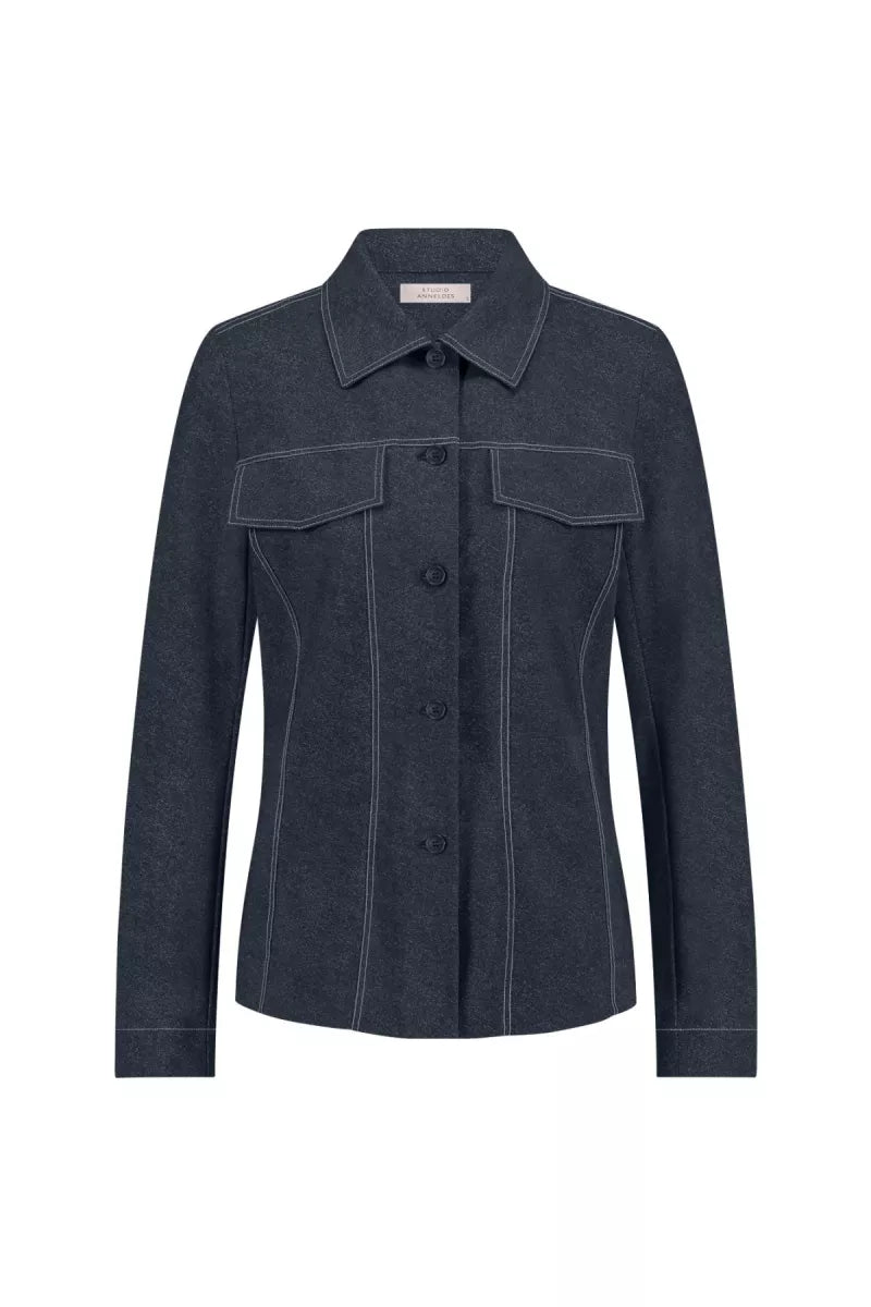 STUDIO ANNELOES Josje denim blouse