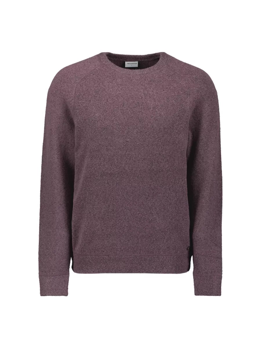 NO EXCESS Pullover Crewneck - Dark Wine