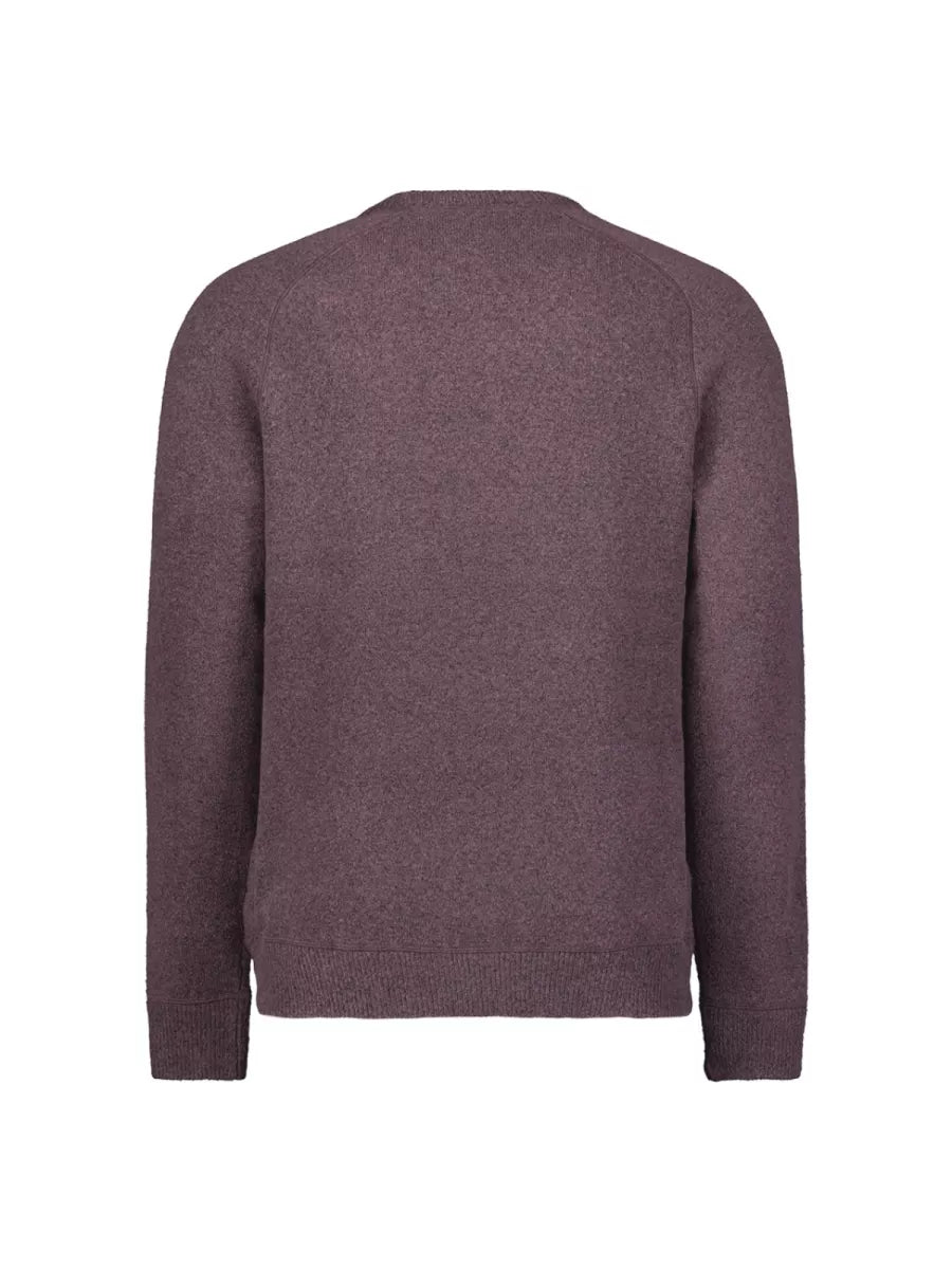 NO EXCESS Pullover Crewneck - Dark Wine