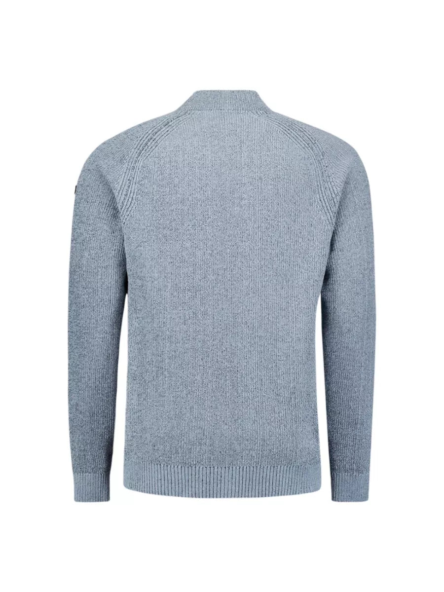 NO EXCESS Pullover Half Zip - Dusty Blue