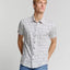 NO EXCESS Allover Printed Shirt - Ecru